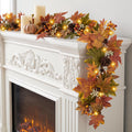 artgar fall maple leaf garland, 6 ft fall, main product view