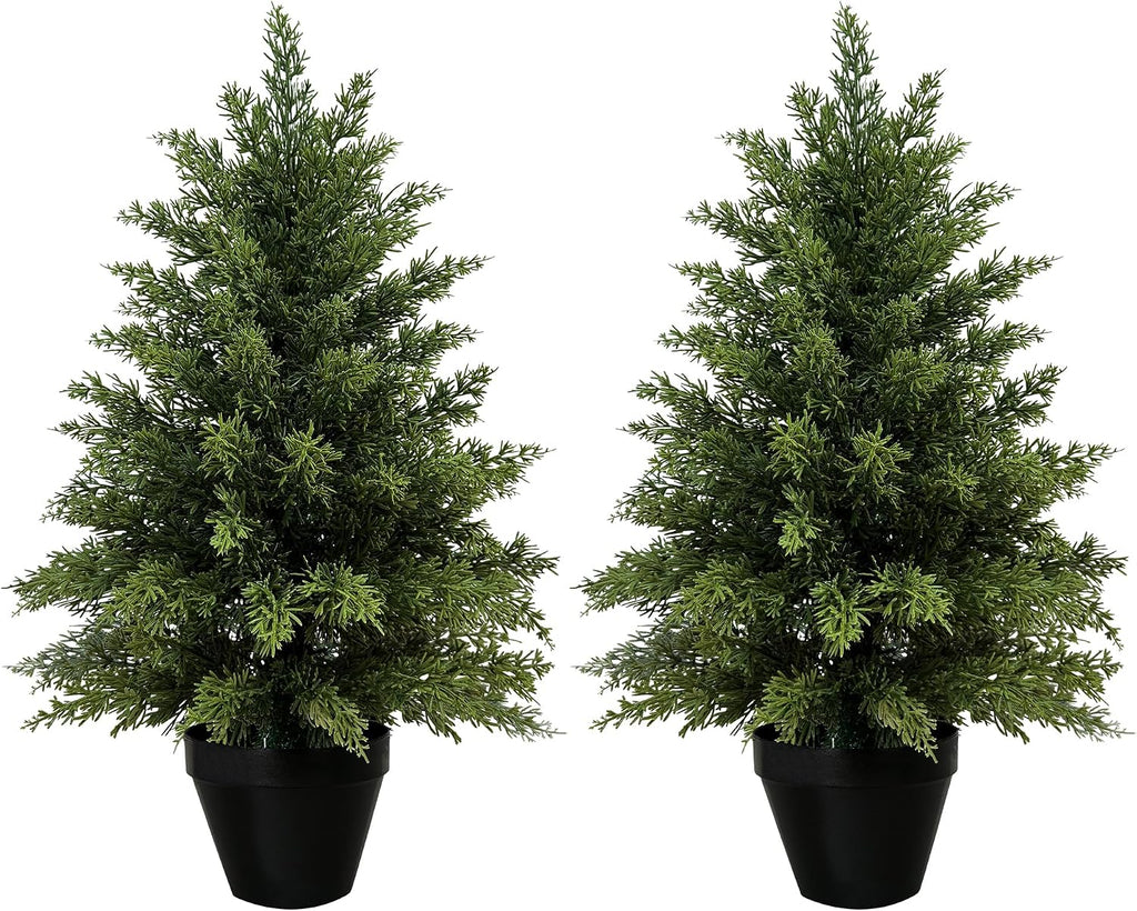 2ft artificial cedar trees for outdoors (uv resistant), main product view