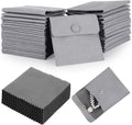 microfiber jewelry pouch with cleaning cloth 3.2"x3.2" jewelry, main product view