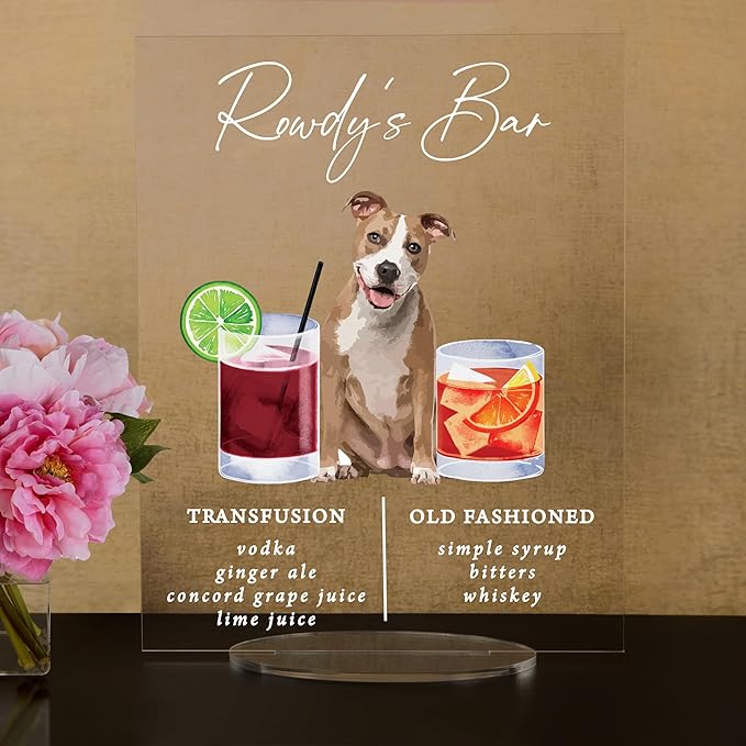 Pet Signature Drink Wedding Signs