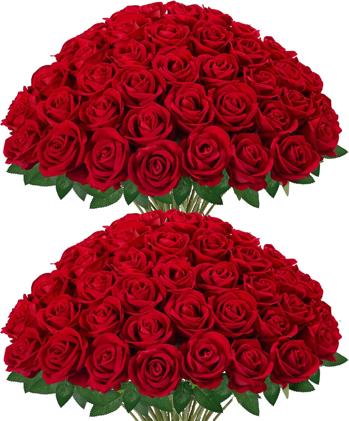 innogear red roses artificial flowers 50 pcs fake, main product view