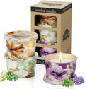 3 Pack Scented Candles-Lavender & Thyme, Vanilla Cake, Jasmine & Musk & Sandalwood, Travel Tin Candle Set, 2.2oz Each, 8-10h Burn Time, Soy Wax, Cotton Wick