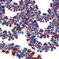 2 Pack Total 66 FT 4th of July Garland Decorations, Red White and Blue Garland Patriotic Tinsel Garlands USA 250th Anniversary Independence Day Memorial Day Decor for Car Golf Cart Parade Float Bike