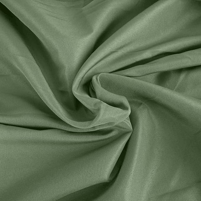 Efavormart Round Tablecloth, 108 Inch Stain & Wrinkle Resistant Washable Table Cloth, Decorative Polyester Fabric Table Cover for Banquet, Wedding, Dining- Willow Green