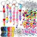 watinc bead keychain making kit, diy name beads, main product view