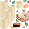 newtay 500 pcs bamboo boat plates for appetizer, main product view