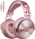 OneOdio Wired Over Ear Headphones Studio Monitor & Mixing DJ Stereo Headsets with 50mm Neodymium Drivers and 1/4 to 3.5mm Jack for AMP Computer Recording Podcast Keyboard Guitar Laptop - Pink