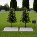 30 inch solar artificial christmas tree for cemetery, main product view