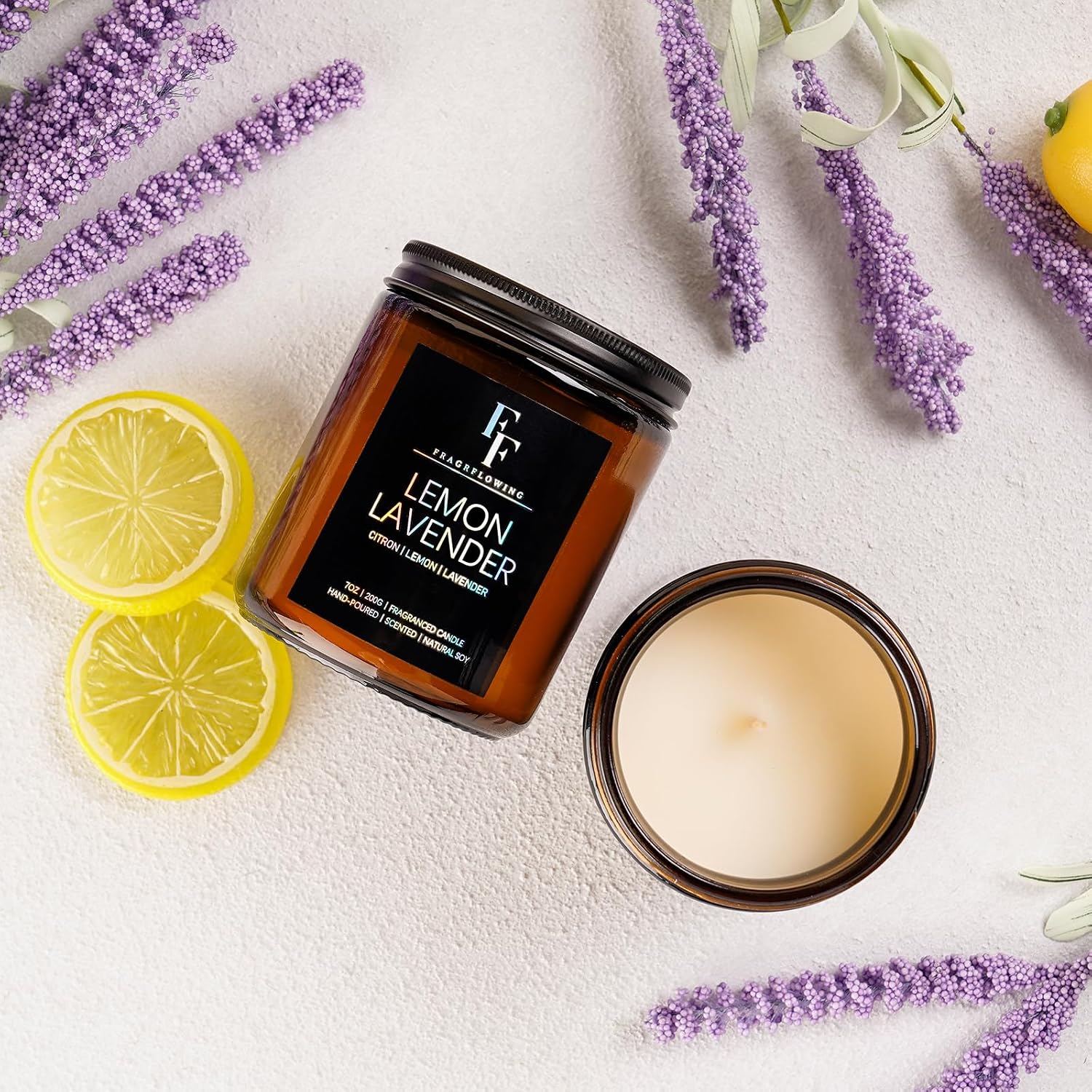Scented Candles for Home Scented Aromatherapy Candles, 4 Pack 28 Oz Soy Wax Candle Gift Set Valentine's Day Gift for Women Men (Lavender/Vanilla//Sandalwood Rose/Moroccan Amber)