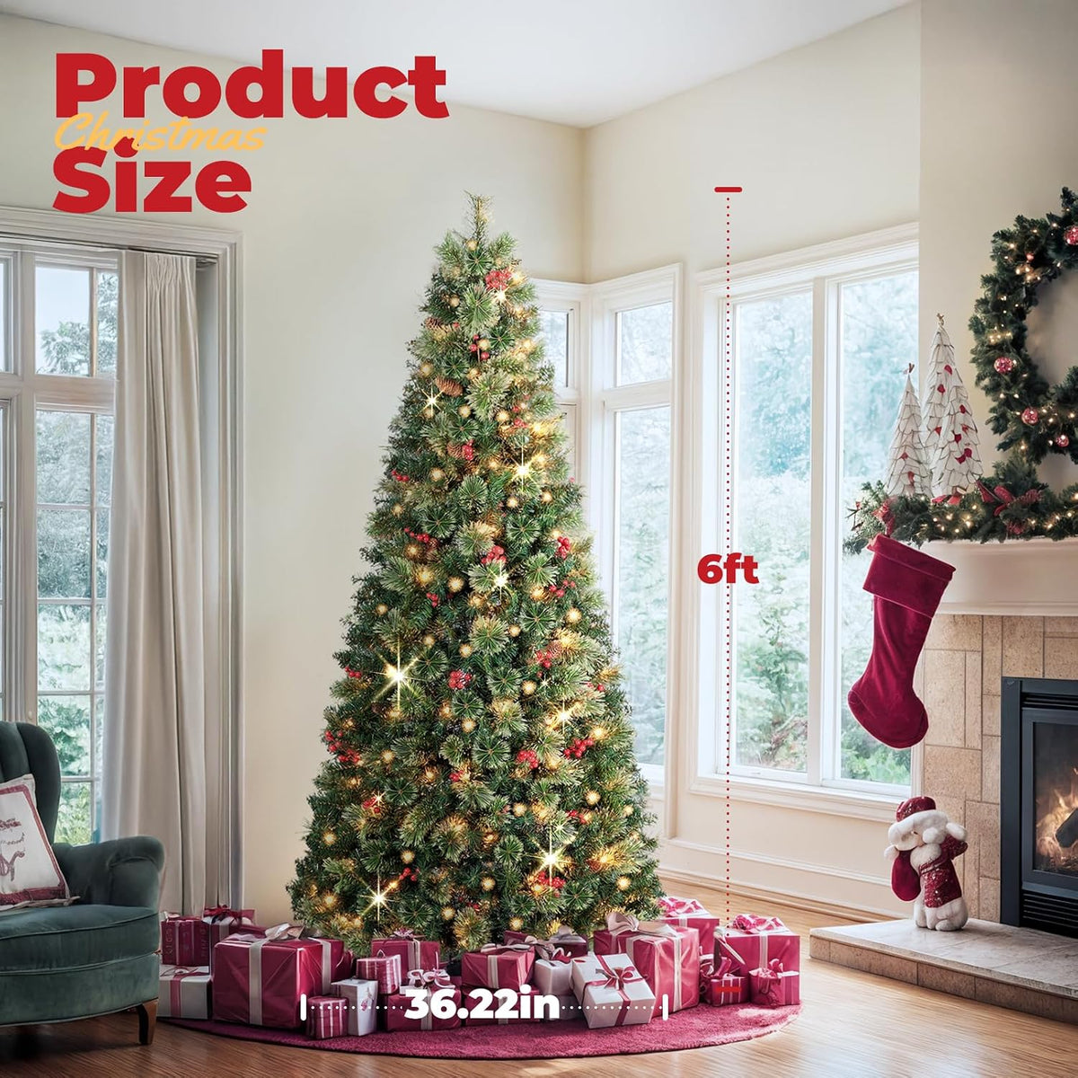 oasiscraft christmas tree, 6 ft prelit pop up, package contents