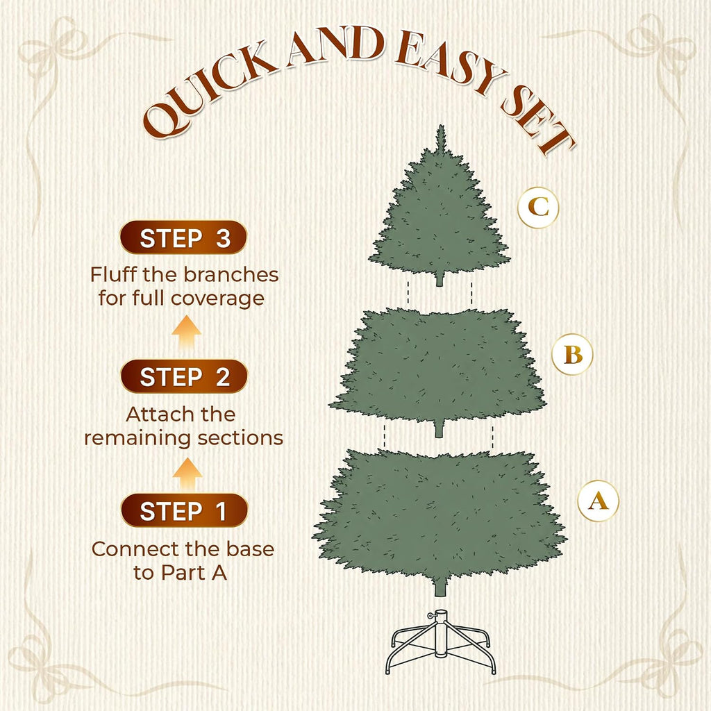 hollo star 6ft prelit christmas tree, multi-color rgbw, view 9