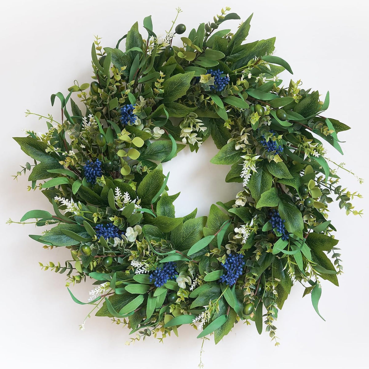 homekaren wreaths for front door 26", door spring, main product view