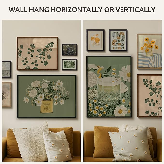 Opposite Wall - 20x20 in - Natural Solid Oak Wood Picture Frame - Lightweight, Versatile & Shatterproof - Wall Hanging Photo or Poster Frame - Wall Decor for Office, Gallery & Home - 2 Pack