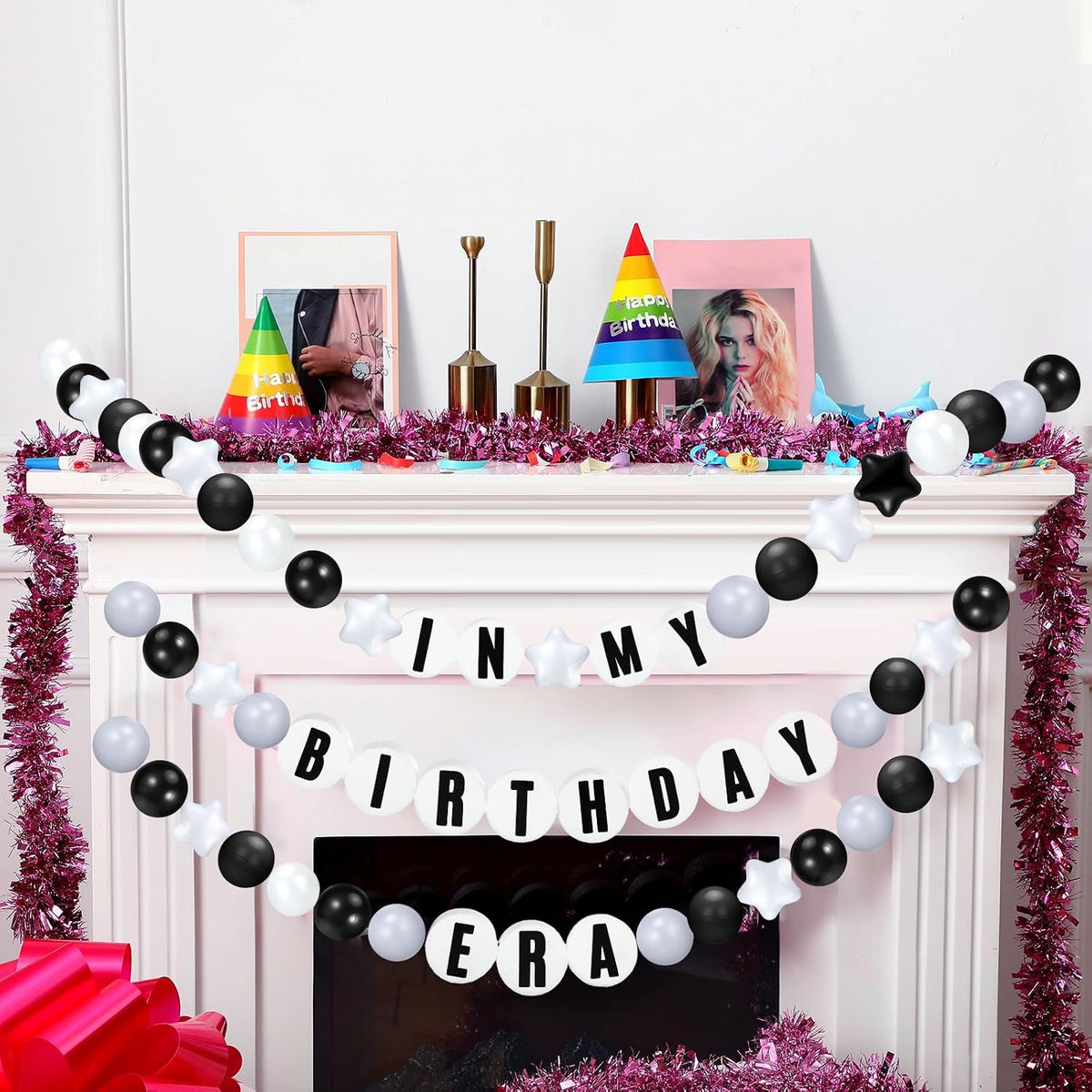 simgoing diy giant friendship bracelet garland, white gray, package contents