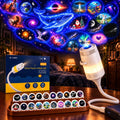 2-in-1 galaxy projector night light with 20 films, main product view