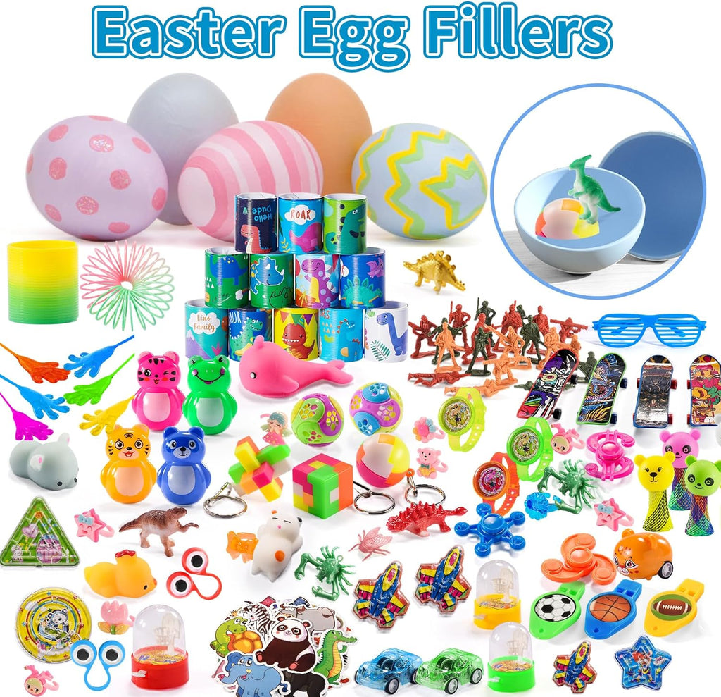 300 PCS Party Favor for Kids Goodie Bags Stuffers, Prize Box Toys for Kids Classroom Bulk, Small Fidget Toys Pinata Egg Fillers, Treasure Chest for Students Rewards, Carnival Prizes, Birthday Gifts