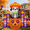 6 ft halloween decorations outdoor inflatable dog with, main product view