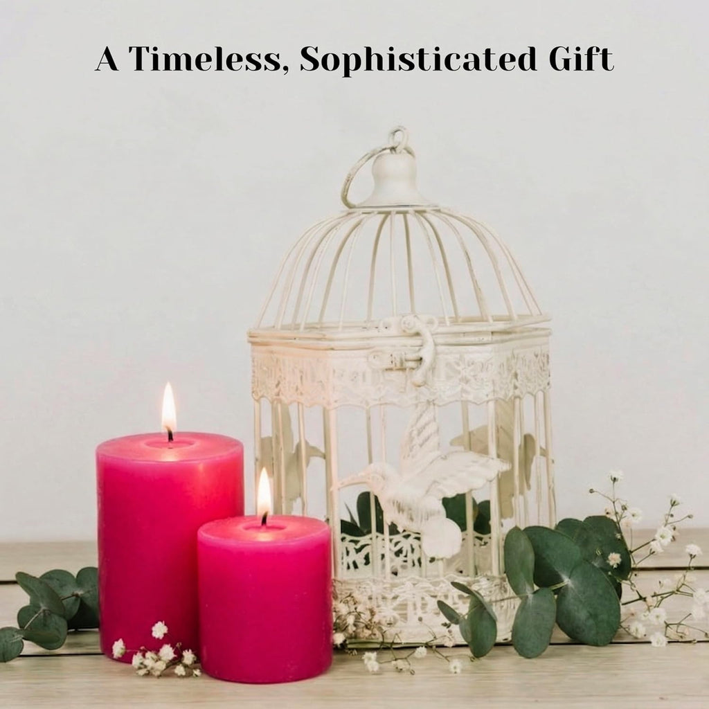 Pink Rose Garden Scented Votive Candles, Set of 12-1.25" Wax Candles for Home, Scented 10 Hour Burn Time - Aromatherapy, Spa Ambiance, Table Centerpieces & Home Décor