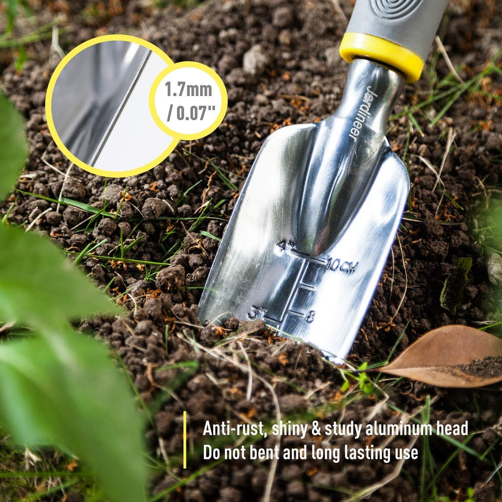 jardineer garden tools set, 8pcs heavy duty garden, side view