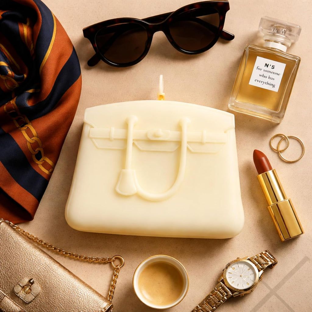 Handbag Candle in GiftBox - Air Wax - Designer-Inspired Luxury Gifts for Women - Birthday Gift for Women - Unique Gift for Her - Bougie Gifts for Girlfriend - Luxury Home Decor