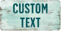 Custom Sign, Custom Street Sign, 11 Font Colors, 13 Font Styles, 4 Hole Options, 22 Sizes, 9x18 Inches, Rust Free DiBound, Fade Resistant, Made in USA by My Sign Center (Shabby Chic)