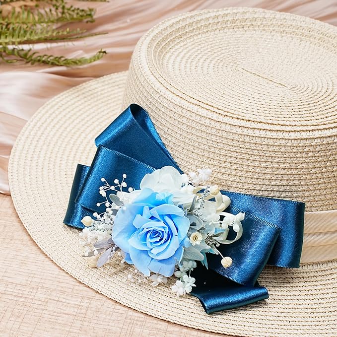 LaRibbons Navy Satin Ribbon 1 1/2 Inch 25 Yards Luxury Double Faced Blue Silk Ribbon for Flower Bouquet Crafts Gift Wrapping Wedding Party Graduation Decoration