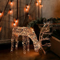 alpine corporation 24" tall outdoor rattan grazing reindeer, main product view