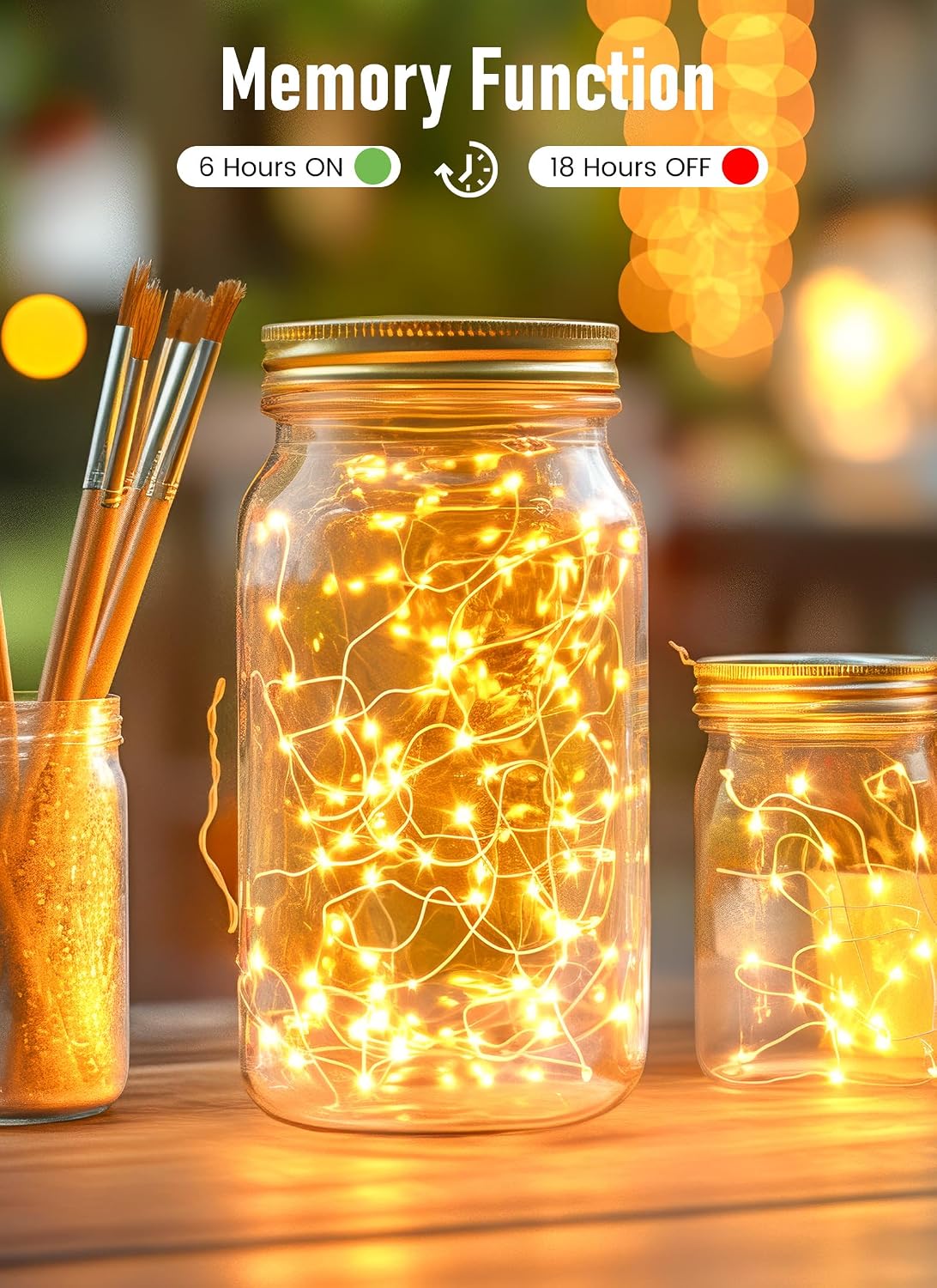 Minetom Twinkle Fairy Lights, 33 ft 100 LED USB Plug in String Lights with Remote and Timer, Waterproof 8 Modes for Bedroom Indoor Wreath DIY Party Wedding Holiday Christmas Ramadan Decorations