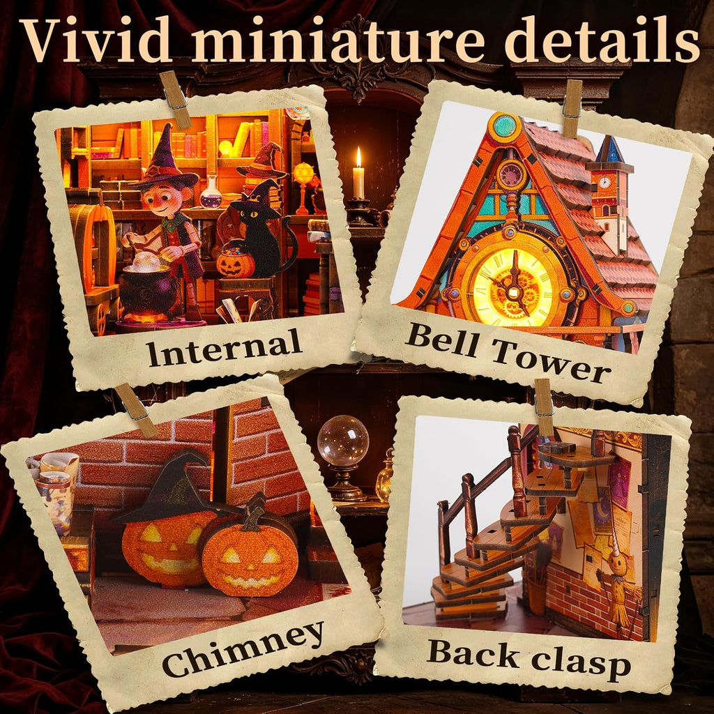 book nook kit – wheel of time, 3d, side view