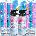POPUPARTY 2 Pack Blue Gender Reveal Fire Extinguishers with 4 Pack Blue Confetti Cannons for Baby Boy Gender Reveal Party