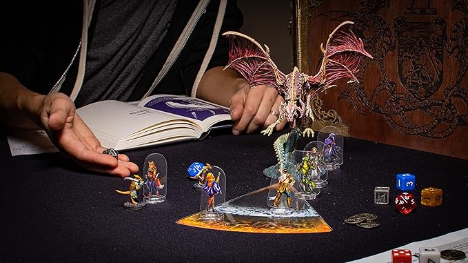 Arcknight Flat Plastic Miniatures: Underground; 62 Unique Subterranean-Themed Minis for DND 5e and Pathfinder; Affordable, Skinny Figurines for Dungeons and Dragons and Other Tabletop RPG Games