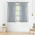 vision home blue grey linen pinch pleated semi, main product view