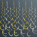 36Pcs Yellow Hanging Swirl Decorations Ombre Yellow Felt Swirl Streamer Spiral Ceiling Decoration Garland for Lemon Bee Sunflower Birthday Wedding Baby Shower Bridal Shower Bachelorette Party Supplies