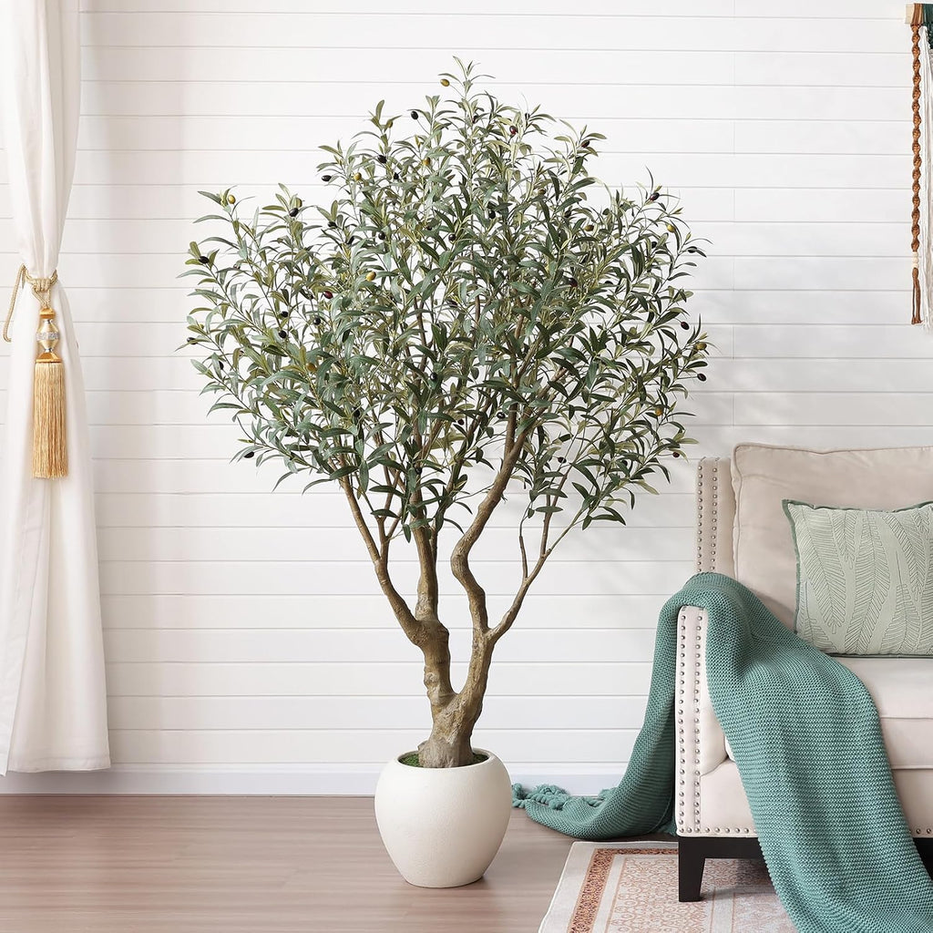 verinatural artificial olive tree 6ft faux plant home, main product view