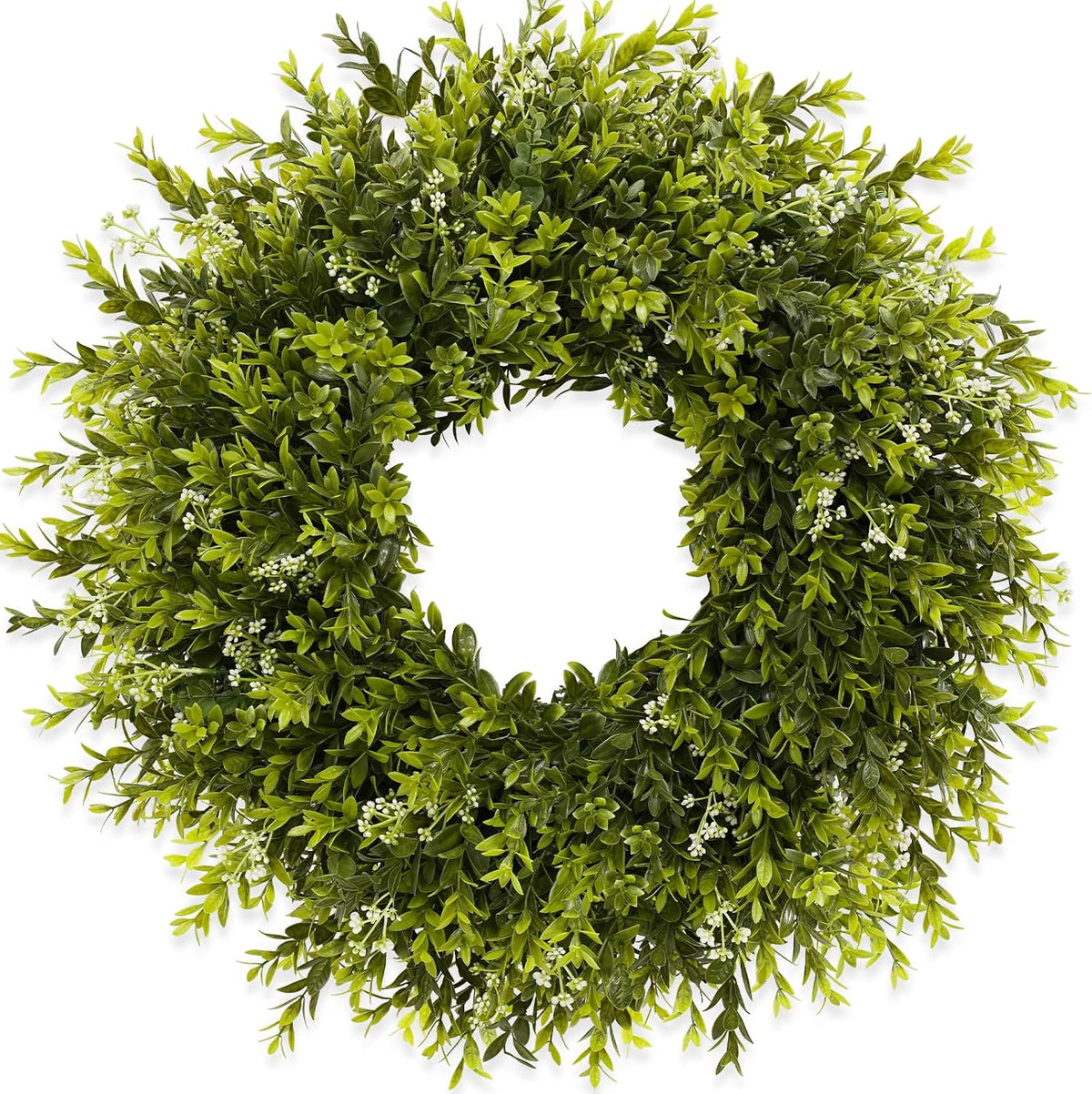 28'' large boxwood wreath for front door porch, main product view