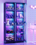 aodk 72" tall display case with led lights, main product view