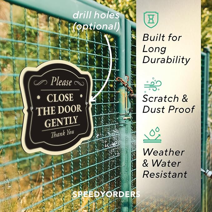 Custom Decorative Outdoor Metal Signs, Personalized Aluminum Signs, Customized Driveway Signs, Waterproof Signs Made In USA, Design 3 Black Charcoal 24x24 In