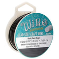 The Beadsmith Wire Elements Craft Wire – Tarnish Resistant, Soft Temper, Round, Black Color – 1mm, 18 Gauge, 7 Yard Spool – Jewelry Making, Wire Wrapping, Floral, & Other DIY Crafts