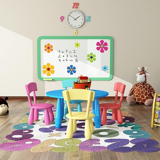 Car Flower Magnet Funny Magnetic Decals Decorations Cute Fridge Magnets 60s Flower Cutout Magnet for Car Home Door Whiteboard Refrigerator (24 Pieces,3.9 x 3.9 Inch, 2.2 x 2.2 Inch, 5.1 x 5.1 Inch)