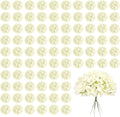 pesonlook 100pcs ivory hydrangeas artificial flowers,wedding centerpieces, main product view