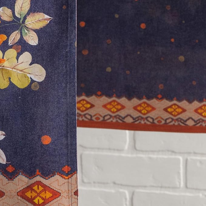 Maison d' Hermine Table Runner 100% Cotton Double Layer Table Runners 72 inches Long for Thanksgiving Christmas Decorations Home Kitchen Dining Party Wedding (Kelim - Infinity, 14.5" x 72")
