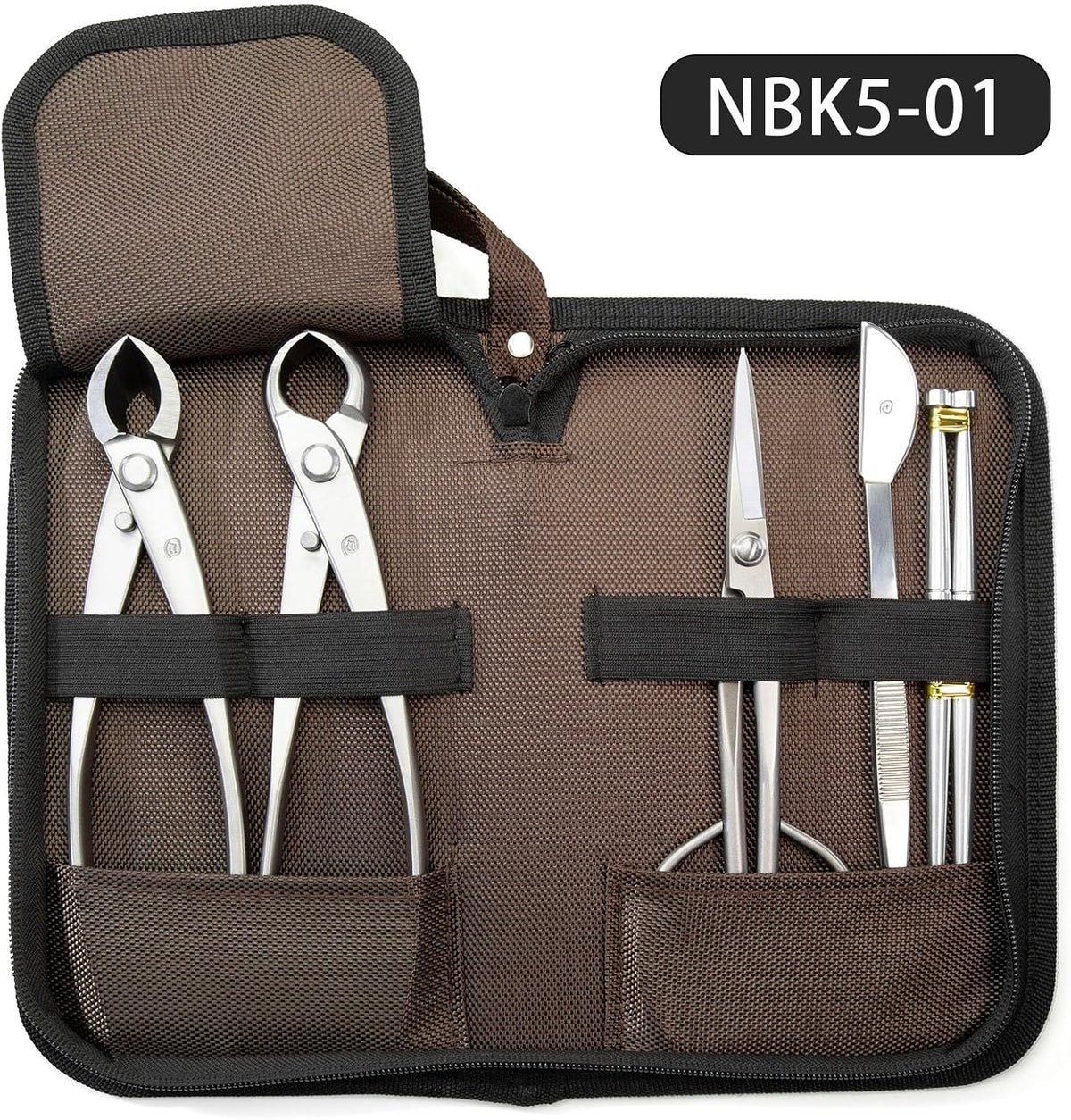 Bonsai Tools 5-Piece Alloy Steel Bonsai tool Kit In Cluding 210mm Long Handle...