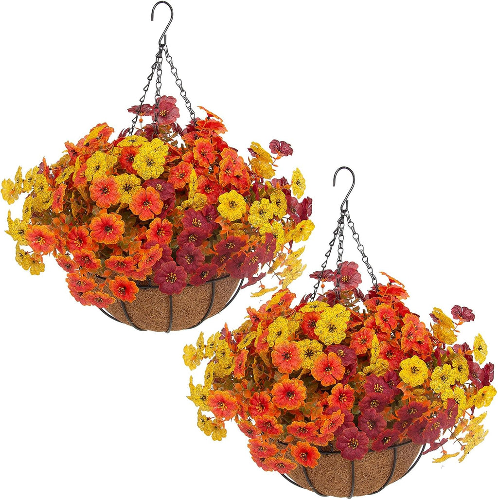 hananona 2 set artificial outdoor fall flowers with, main product view