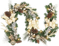 garvee 6 feet christmas garland with lights for, main product view