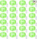 24 Pack LED Fairy Lights Battery Operated 7Ft 20Led Mini String Lights Waterproof Christmas for Mason Jars Bedroom DIY Party Wedding Christmas Decor Green