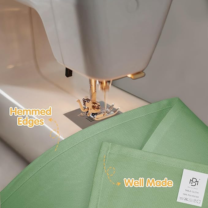 BRILLMAX 4 Pack Sage Green Tablecloths for 6 Foot Rectangle Tables 90 x 132 Inch - 6ft Rectangular Bulk Linen Polyester Fabric Washable Cloth Cover for Wedding Reception Banquet Birthday Party