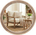 solid wood 36 inch round beaded wall decor, main product view