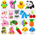 lydztion 18pcs mini 3d beaded animals set, handmade, main product view
