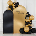 gold black glitter arch backdrop cover 2set (6, main product view