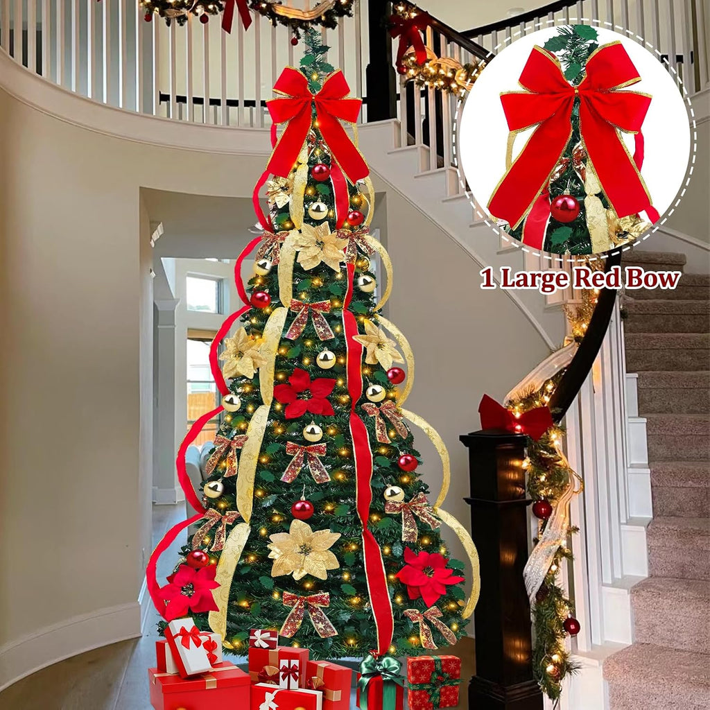 7 ft prelit pop up christmas tree 250, package contents